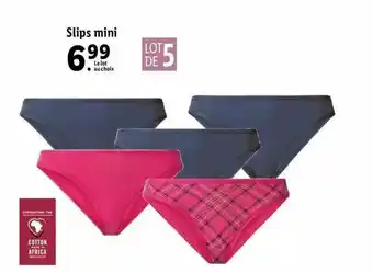 Lidl Slips Mini offre