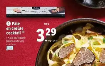 Lidl Pâté En Croûte Cocktail Deluxe offre