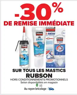 Carrefour RUBSON Sur tous les mastics offre