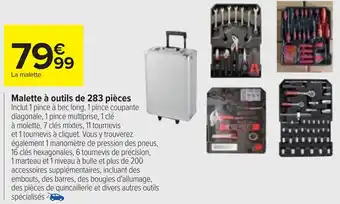 Carrefour Malette à outils offre