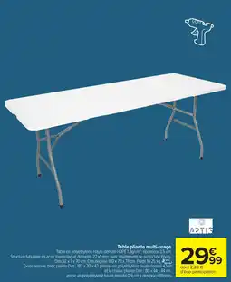 Carrefour ARTIS Table pliante multi-usage offre