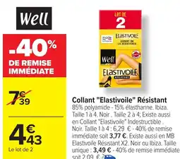 Carrefour WELL Collant "Elastivoile" Résistant offre