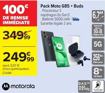 Carrefour Pack Moto G85 + Buds offre