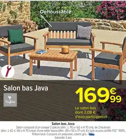 Carrefour Salon bas Java offre