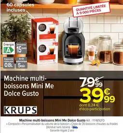 Carrefour KRUPS Machine multi-boissons Mini Me Dolce Gusto offre