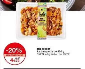 Monoprix Riz Wollof offre