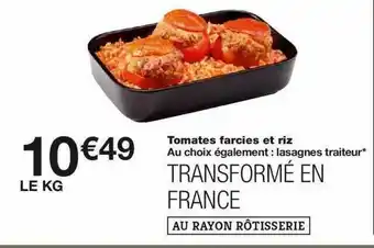 Monoprix Tomates Farcies Et Riz offre