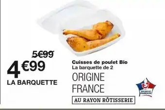 Monoprix Cuisses De Poulet Bio offre