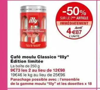 Monoprix Café Moulu Classico offre