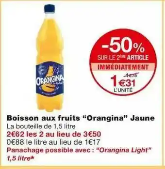 Monoprix Boisson Aux Fruits offre