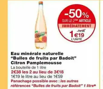 Monoprix Eau Minérale Naturelle offre