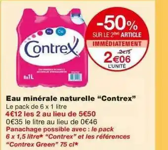 Monoprix Eau Minérale Naturelle offre
