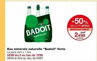 Monoprix Eau Minérale Naturelle offre