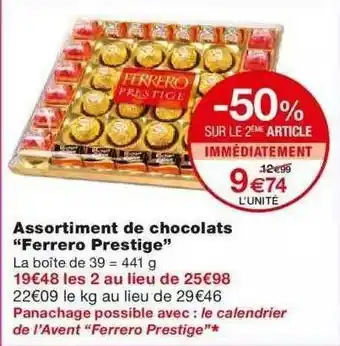 Monoprix Assortiment De Chocolats offre