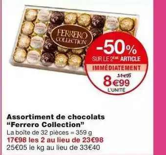Monoprix Assortiment De Chocolats offre