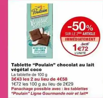 Monoprix Tablette offre