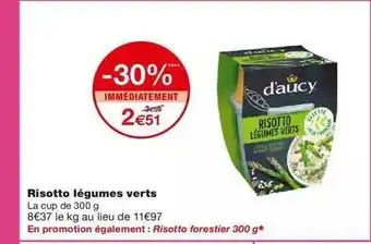 Monoprix Risotto Légumes Verts offre