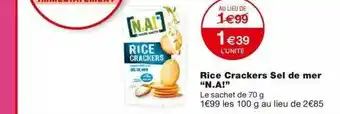 Monoprix Rice Crackers Sel De Mer offre