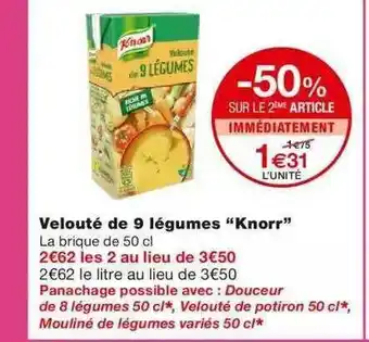 Monoprix Velouté De 9 Légumes offre