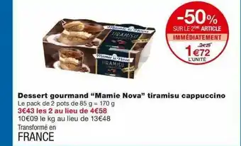 Monoprix Dessert Gourmand offre
