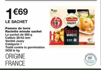 Monoprix Pomme De Terre Raclette Minute Sachet offre