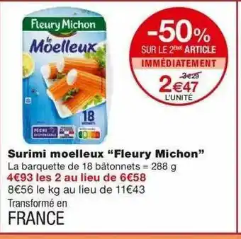 Monoprix Surimi Moelleux offre