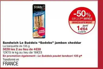Monoprix Sandwich Le Suédois offre
