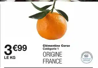 Monoprix Clémentine Corse offre