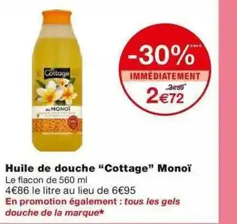 Monoprix Huile De Douche offre
