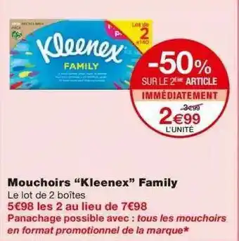 Monoprix Mouchoirs offre