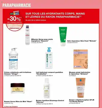 Monoprix Hydratants Corps, Mains Et Lèvres Du Rayon Parapharmacie offre