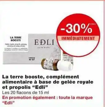 Monoprix La Terre Booste, Complément Alimentaire à Base De Gelée Royale Et Propolis offre