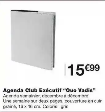 Monoprix Agenda Club Exécutif offre