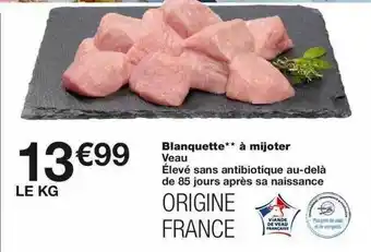 Monoprix Veau : Blanquette à Mijoter offre