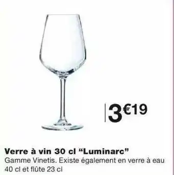 Monoprix Verre à Vin 30 Cl offre