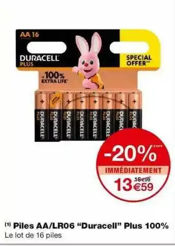 Monoprix Piles Aa-lr06 offre