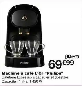 Monoprix Machine à Café L'or offre