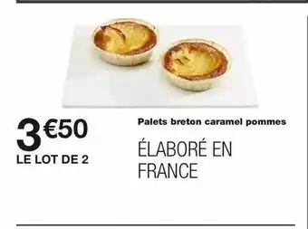 Monoprix Palets Breton Caramel Pommes offre