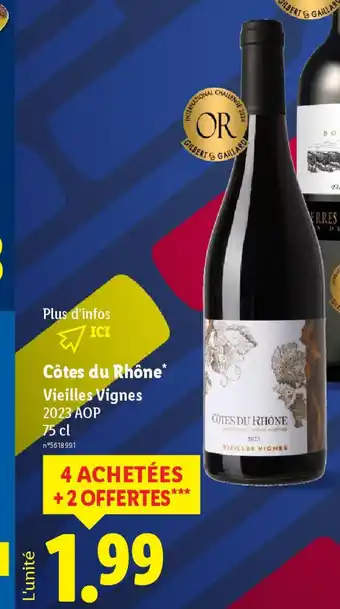 Lidl Côtes du Rhône offre