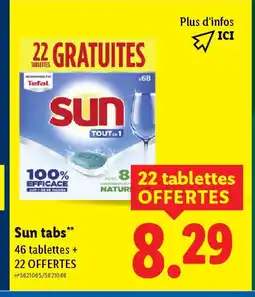 Lidl SUN Tabs offre