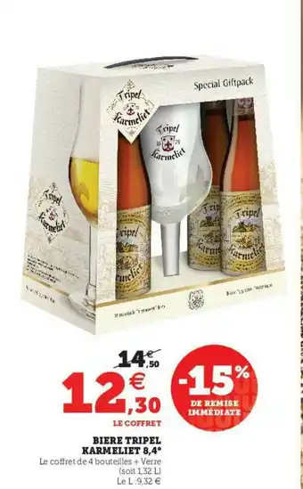 U Express Bière Tripel Karmeliet 8,4° offre