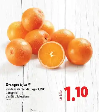 Lidl Oranges à jus offre