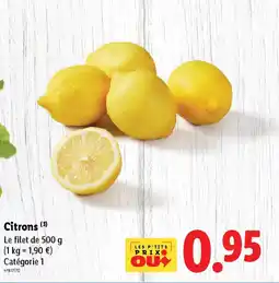 Lidl Citrons offre