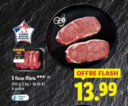 Lidl 5 faux filets offre