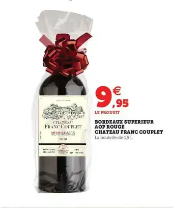 Bordeaux Supérieur Aop Rouge Château Franc Couplet