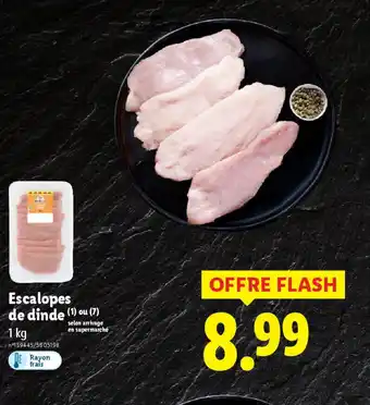 Lidl Escalopes de dinde offre