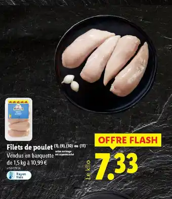 Lidl Filets de poulet offre