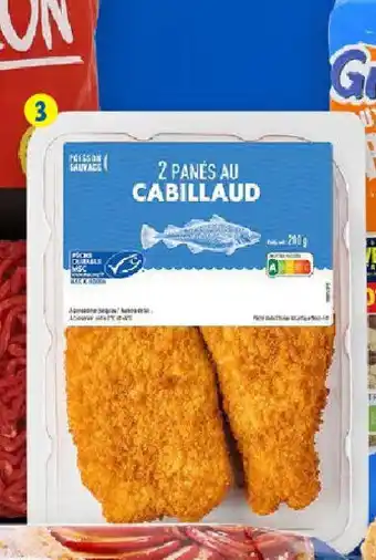 Lidl 2 panés au cabillaud MSC offre