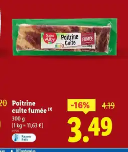 Lidl Poitrine cuite fumée offre