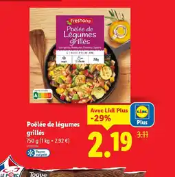 Lidl Poêlée de légumes grillés offre